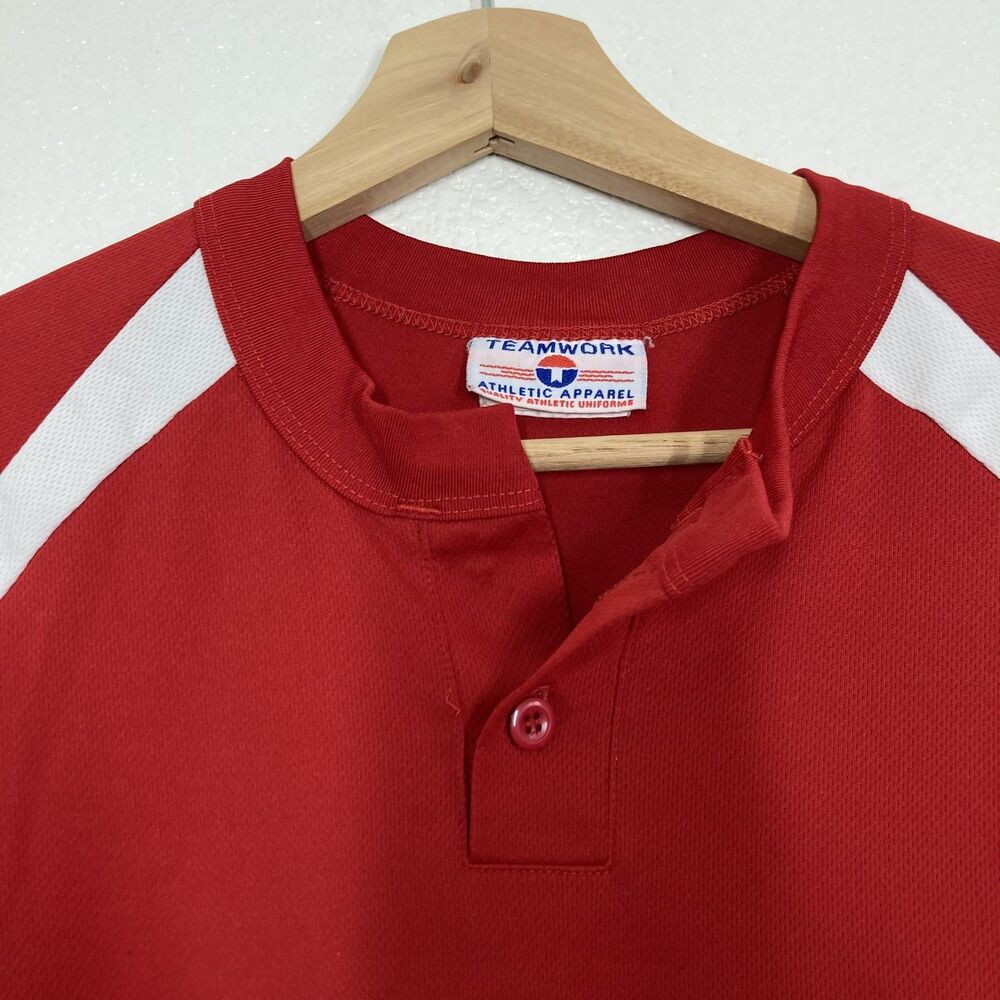 Teamwork Athletic Red Wings Baseball Jersey Shirt Youth Small Little League #4 - Picture 9 of 14